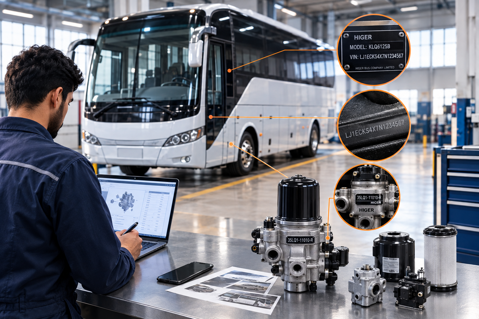 How to Find the Right Bus Spare Part Using Part Numbers